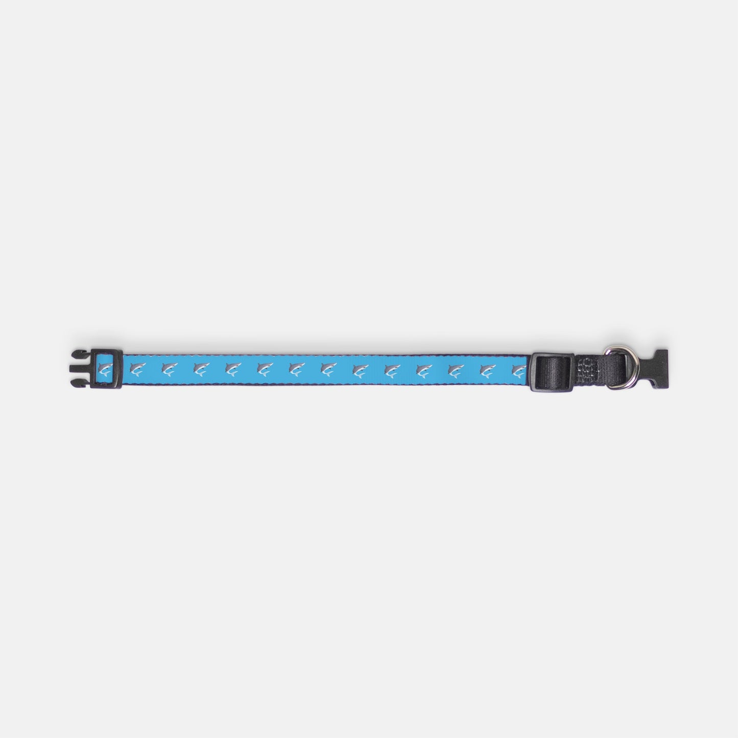 Sharks Pet Collar Large Ocean Blue
