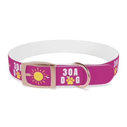 30A Dog Paw Collar Pink