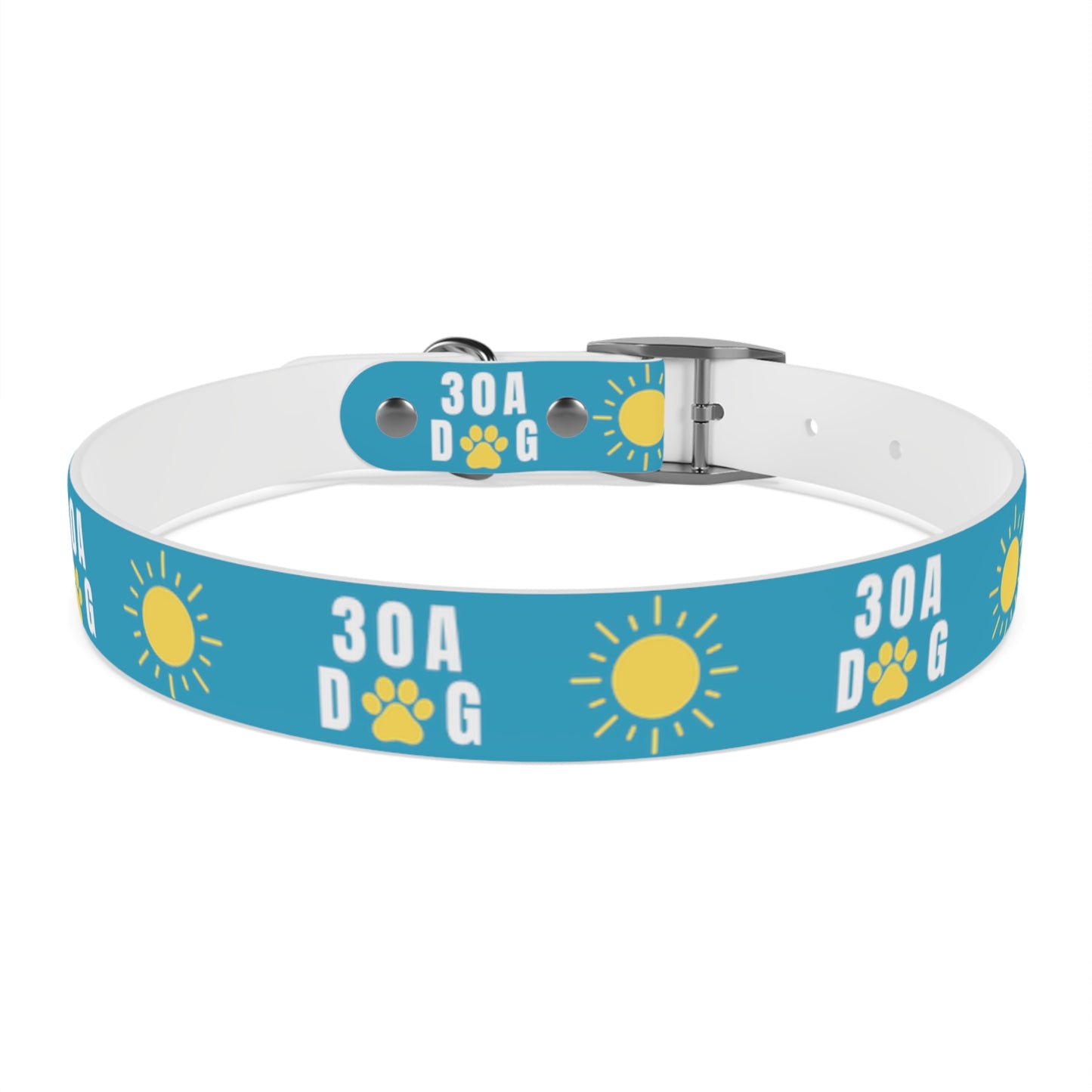 30A Dog Paw Collar Turquoise