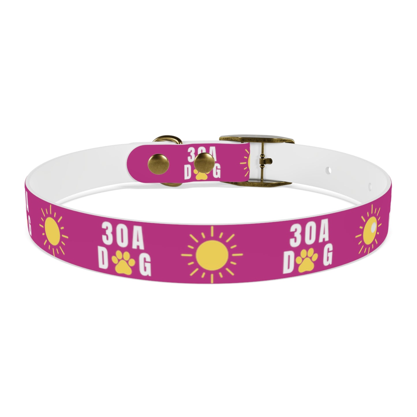 30A Dog Paw Collar Pink