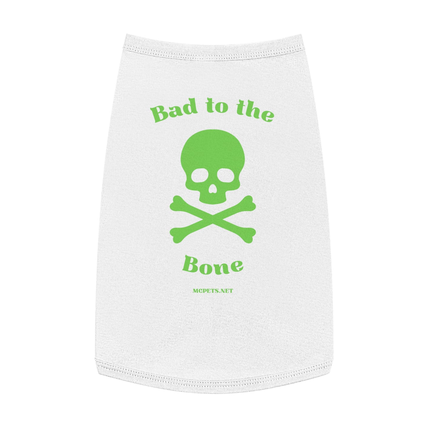 Bad to the Bone Skull and Cross Bones Pet Tank Top