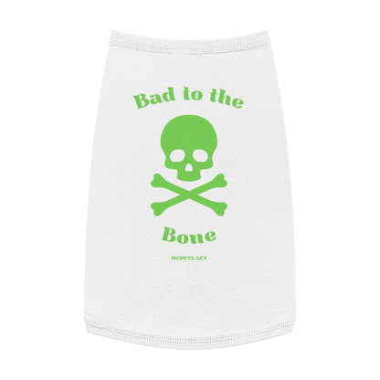 Bad to the Bone Skull and Cross Bones Pet Tank Top