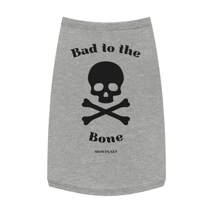 Bad to the Bone Skull and Cross Bones Pet Tank Top