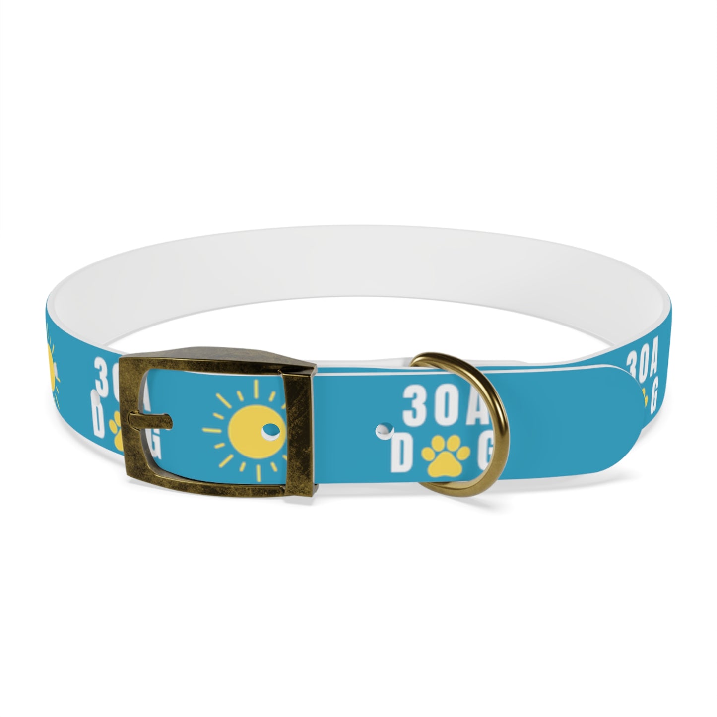 30A Dog Paw Collar Turquoise
