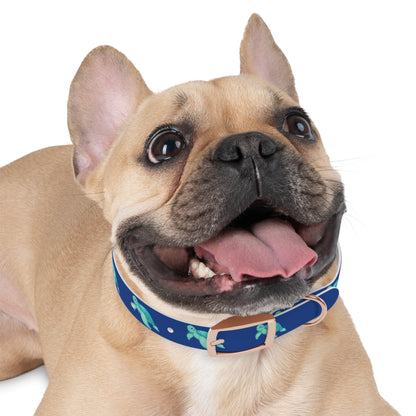 Turtles Dog Collar Ocean Blue