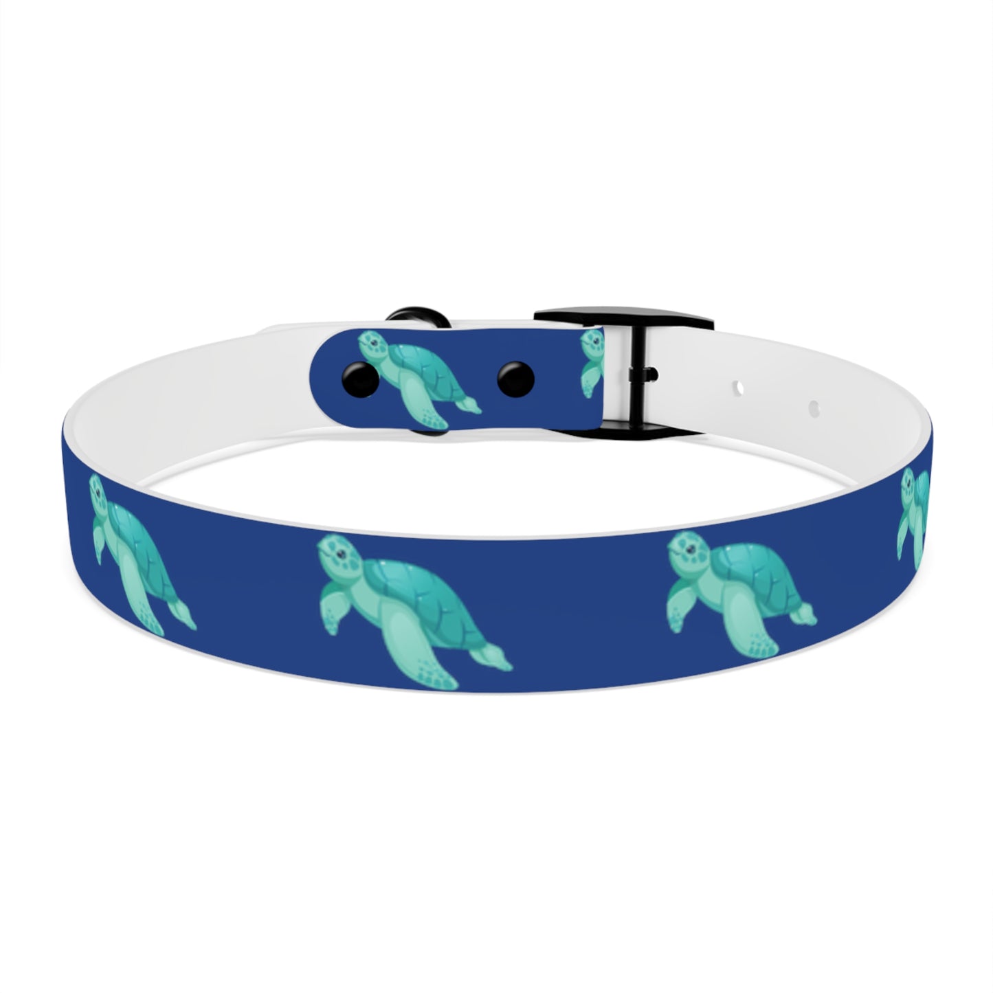 Turtles Dog Collar Ocean Blue