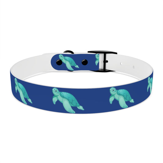 Turtles Dog Collar Ocean Blue