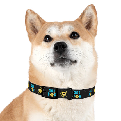 30A Dog Paw Collar Black