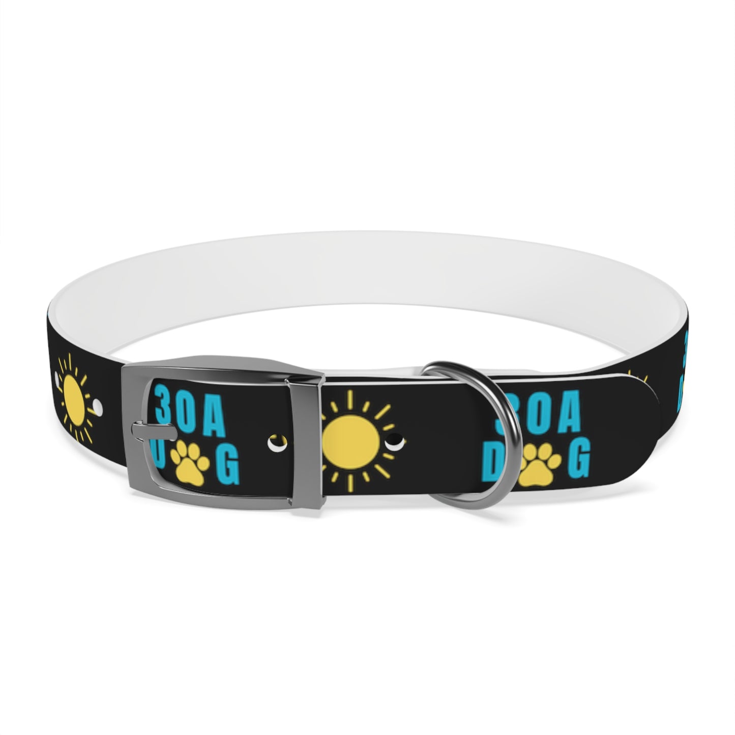 30A Dog Paw Collar Black