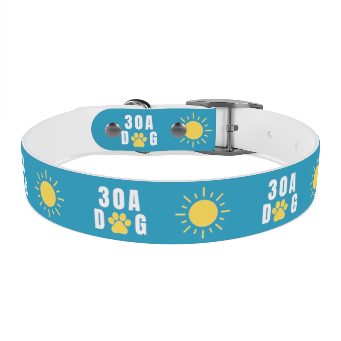 30A Dog Paw Collar Turquoise