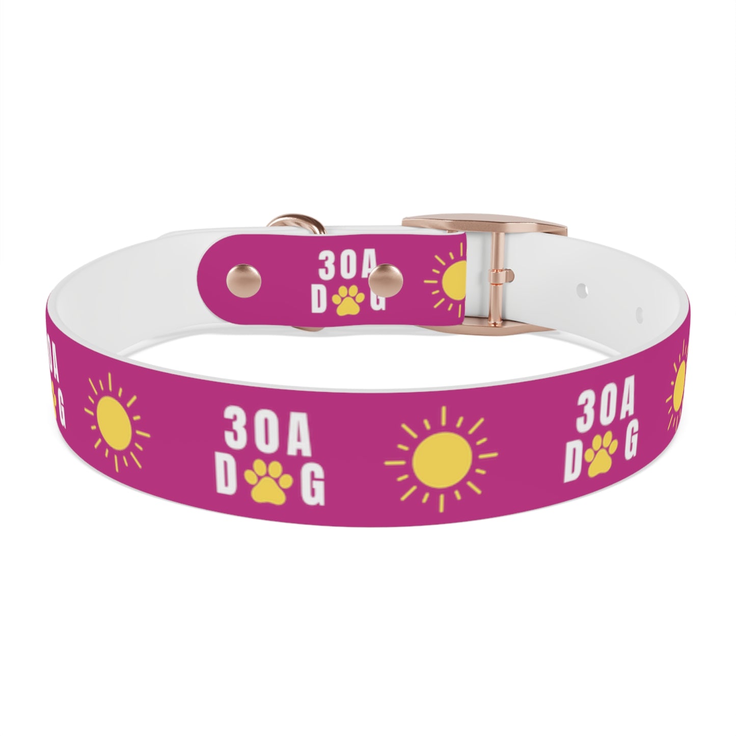 30A Dog Paw Collar Pink