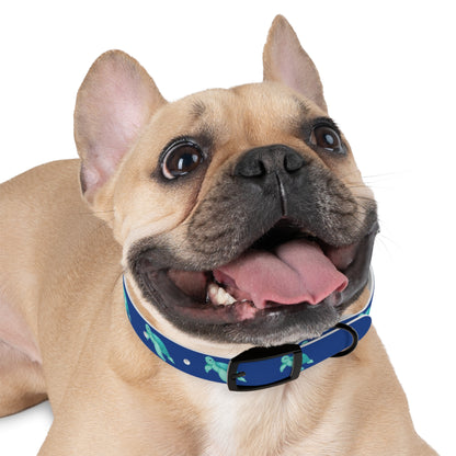 Turtles Dog Collar Ocean Blue