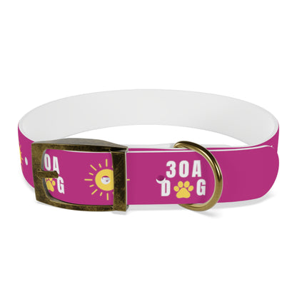30A Dog Paw Collar Pink