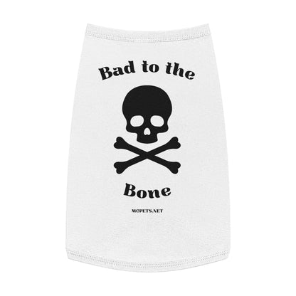 Bad to the Bone Skull and Cross Bones Pet Tank Top