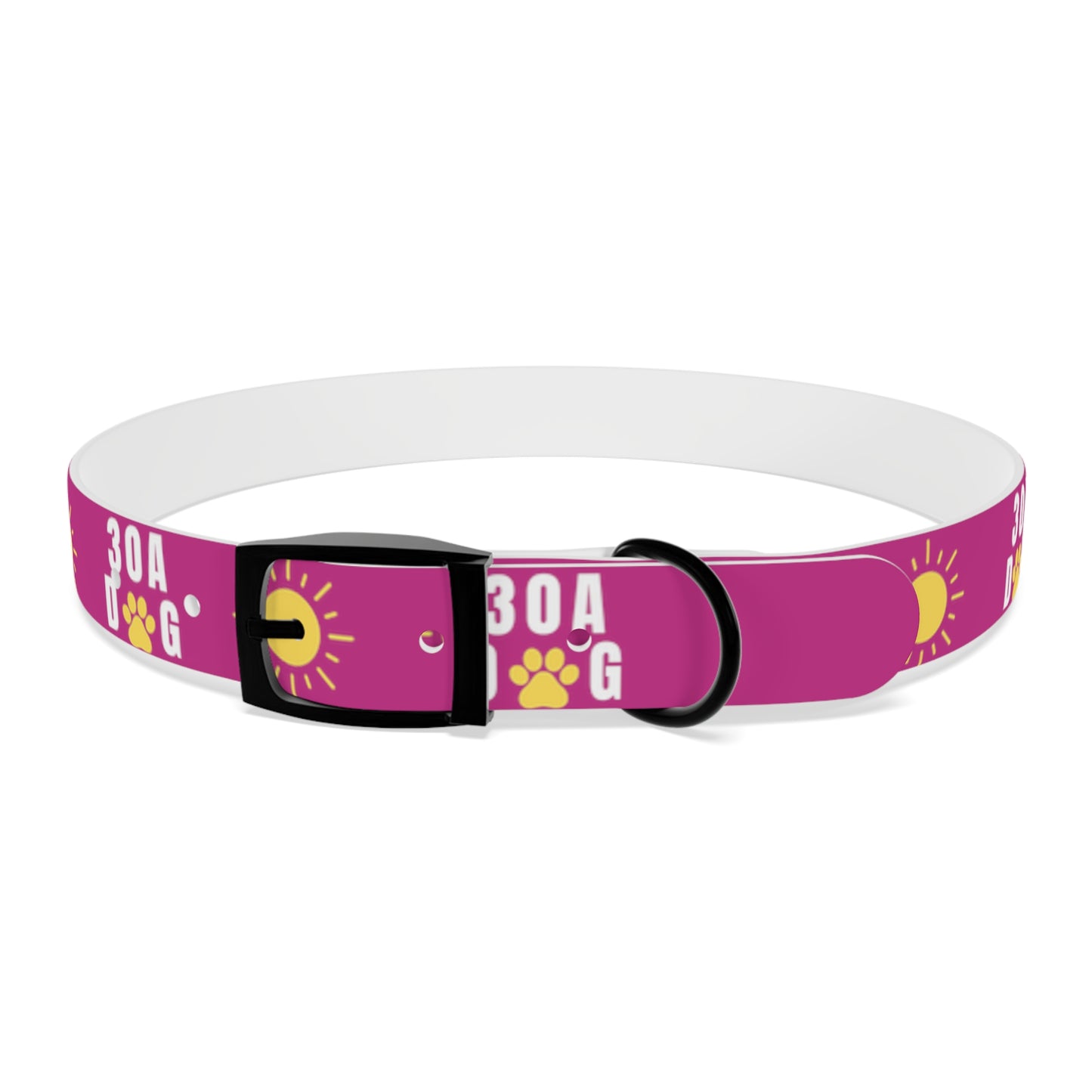 30A Dog Paw Collar Pink