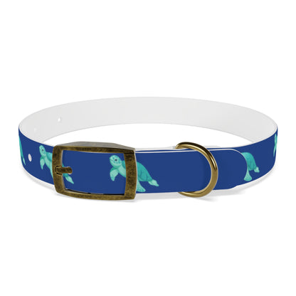 Turtles Dog Collar Ocean Blue