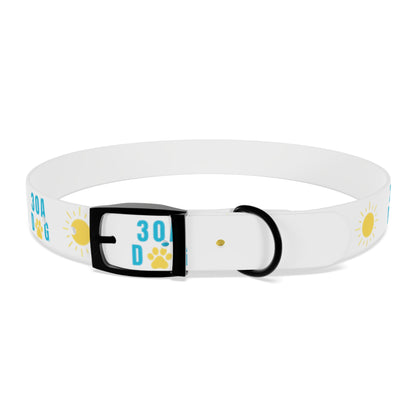 30A Dog Paw Collar White
