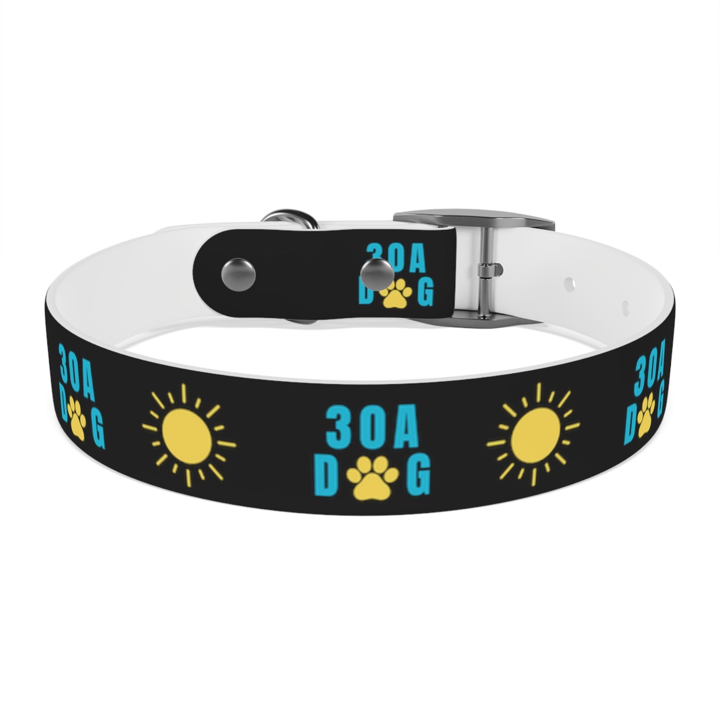 30A Dog Paw Collar Black