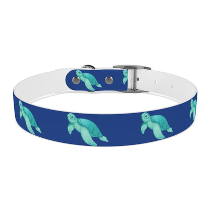 Turtles Dog Collar Ocean Blue