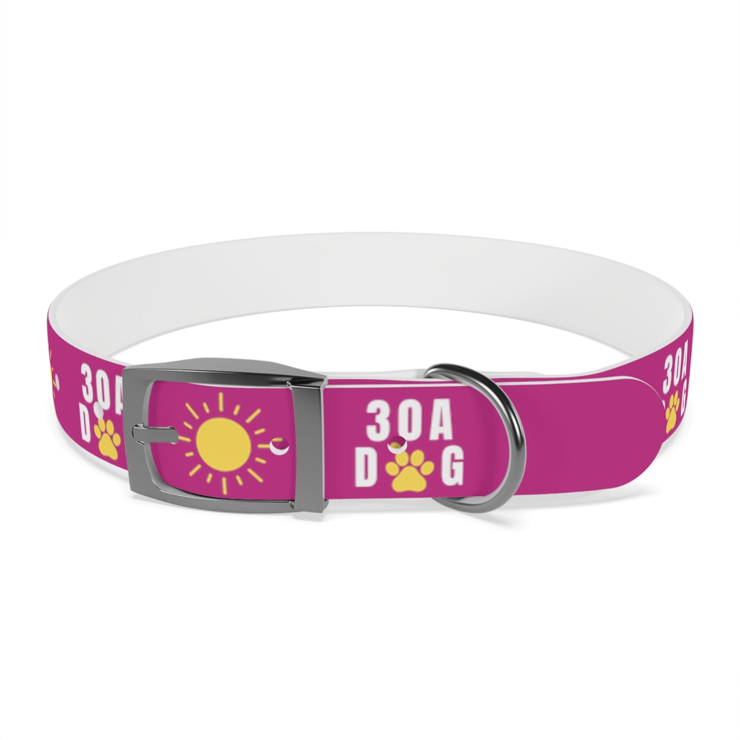 30A Dog Paw Collar Pink
