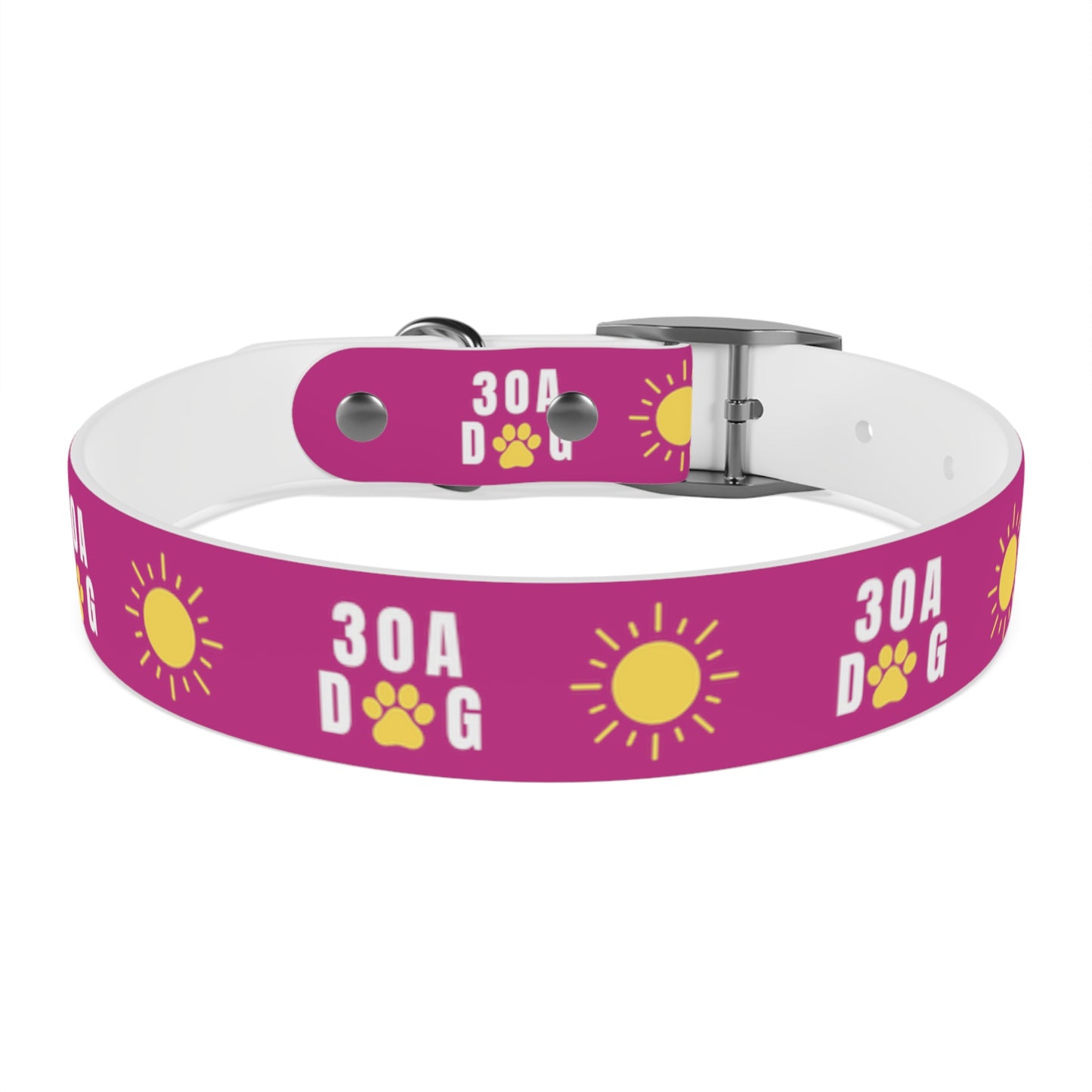 30A Dog Paw Collar Pink