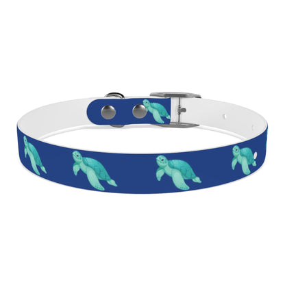 Turtles Dog Collar Ocean Blue