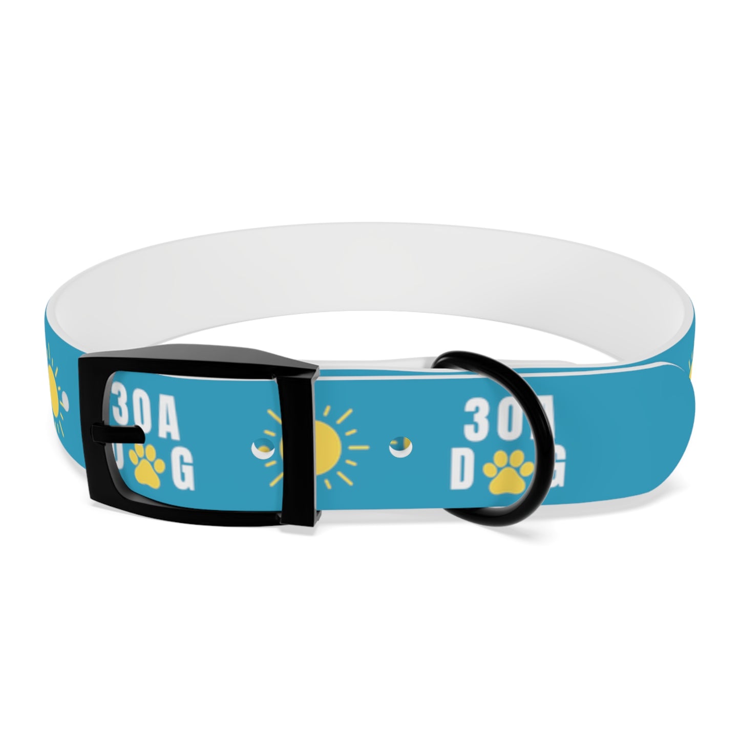 30A Dog Paw Collar Turquoise