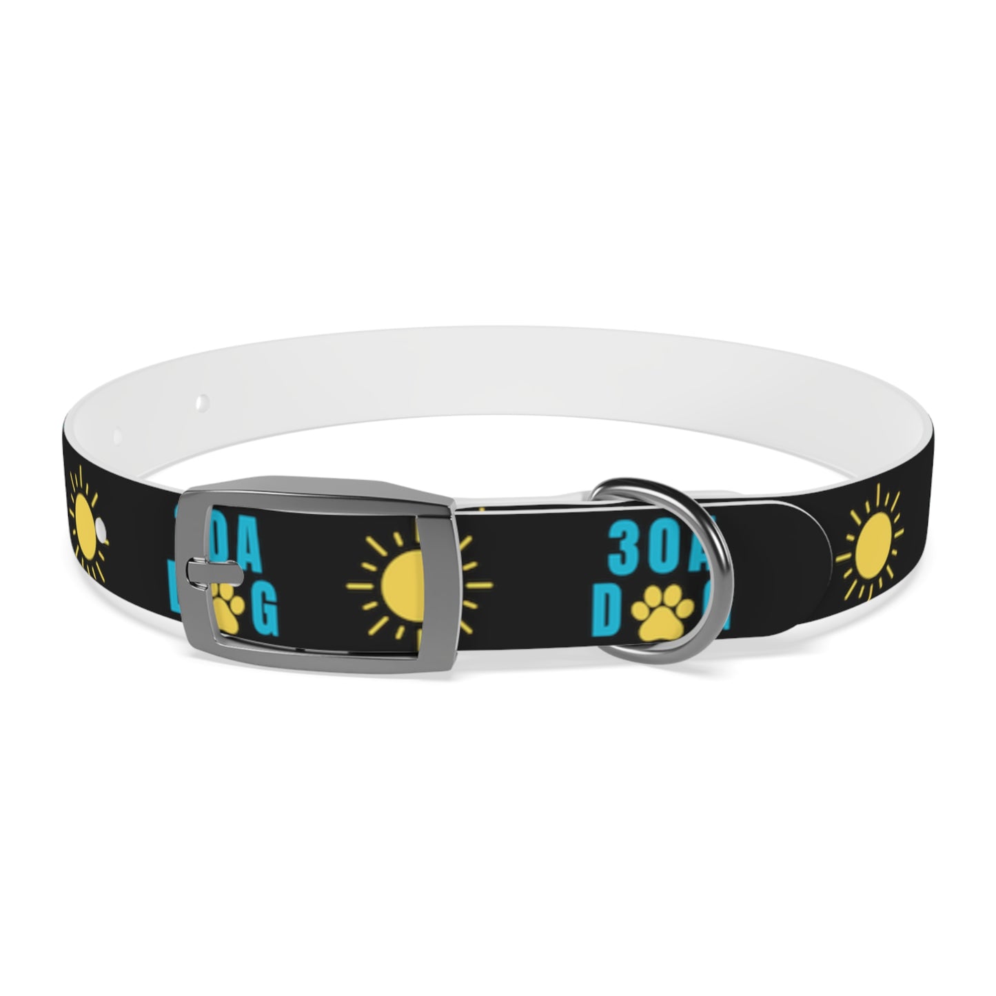 30A Dog Paw Collar Black