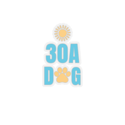 30A Dog Paw Print Kiss-Cut Stickers