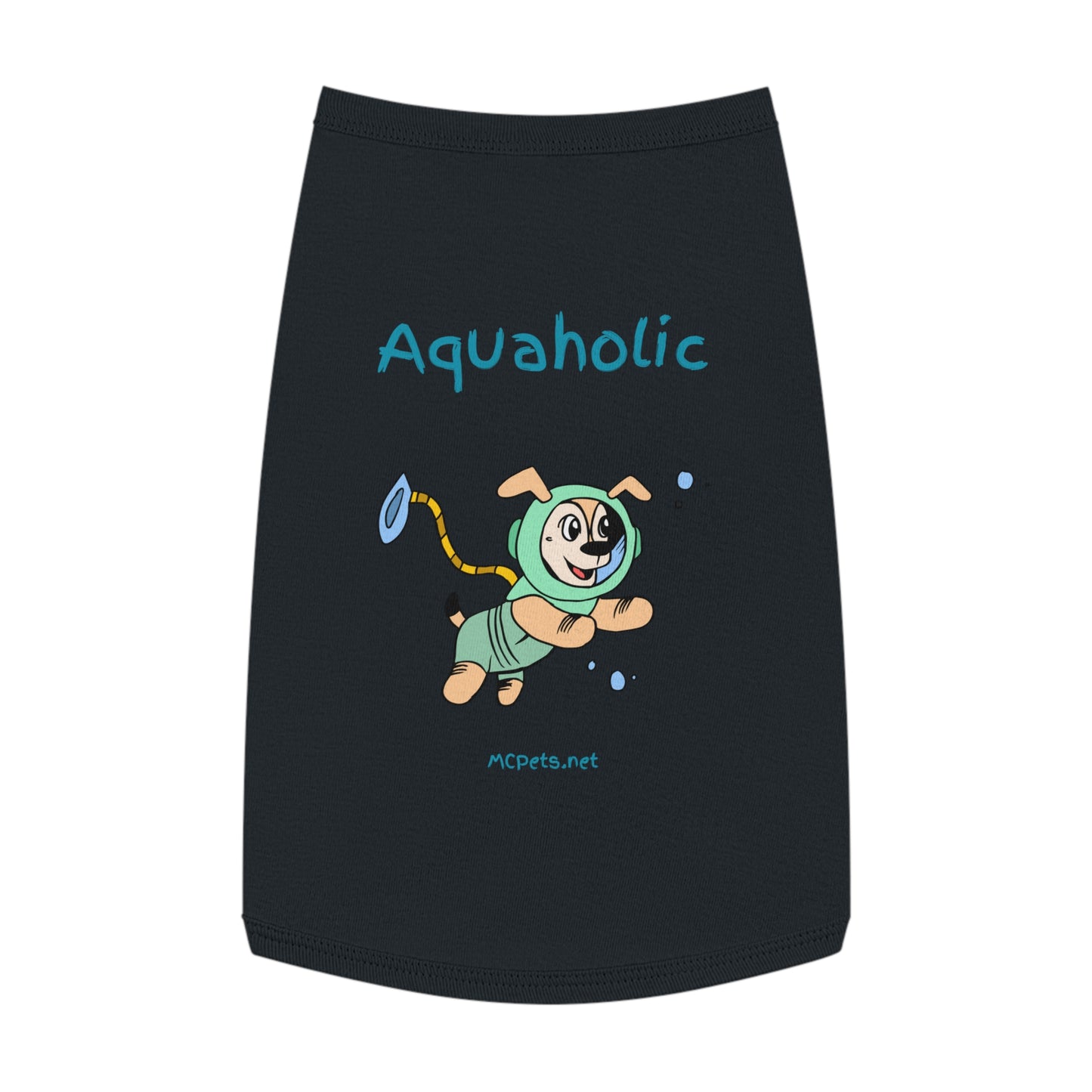Aquaholic Scuba Dog Tank Top