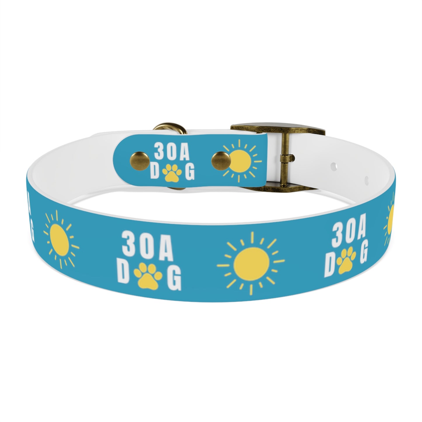 30A Dog Paw Collar Turquoise