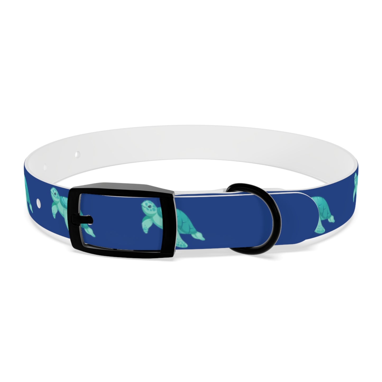 Turtles Dog Collar Ocean Blue