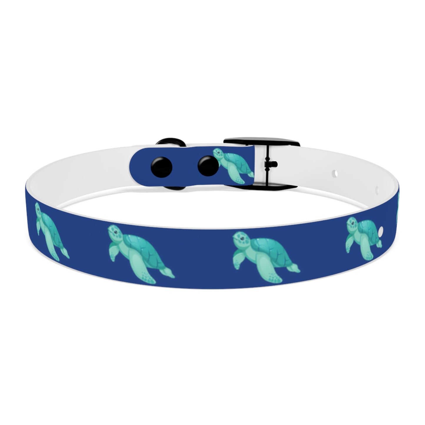Turtles Dog Collar Ocean Blue