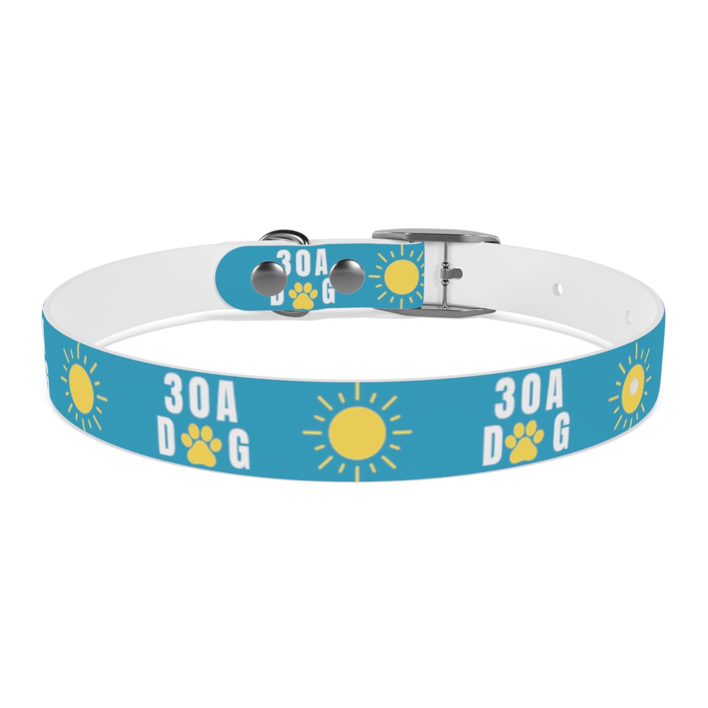 30A Dog Paw Collar Turquoise