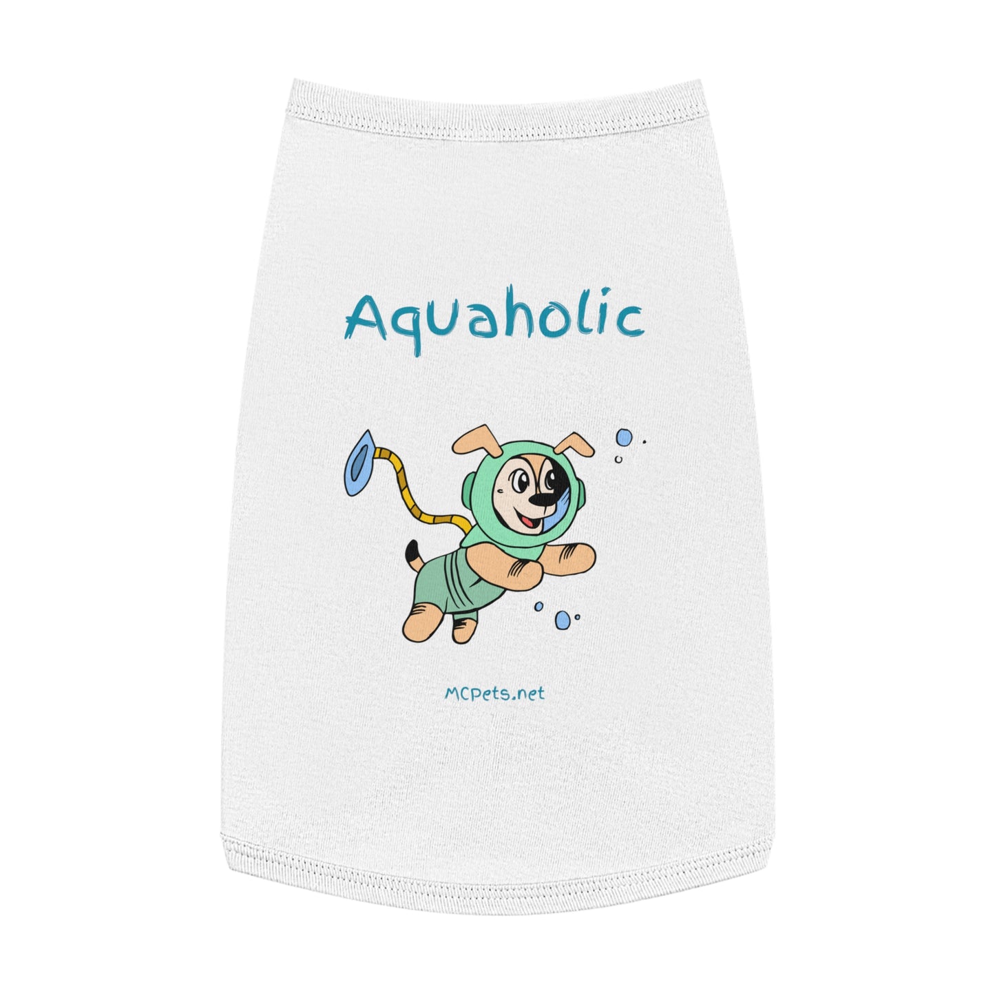 Aquaholic Scuba Dog Tank Top