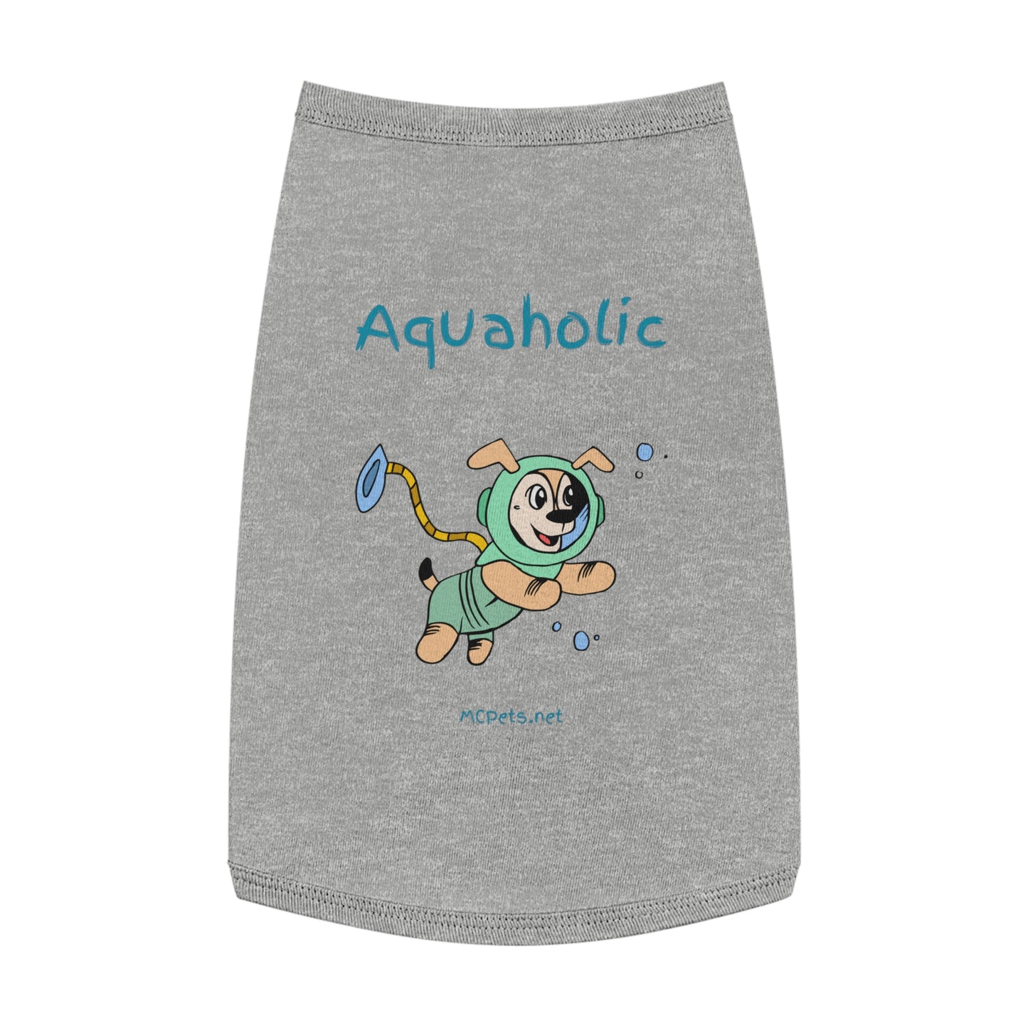 Aquaholic Scuba Dog Tank Top