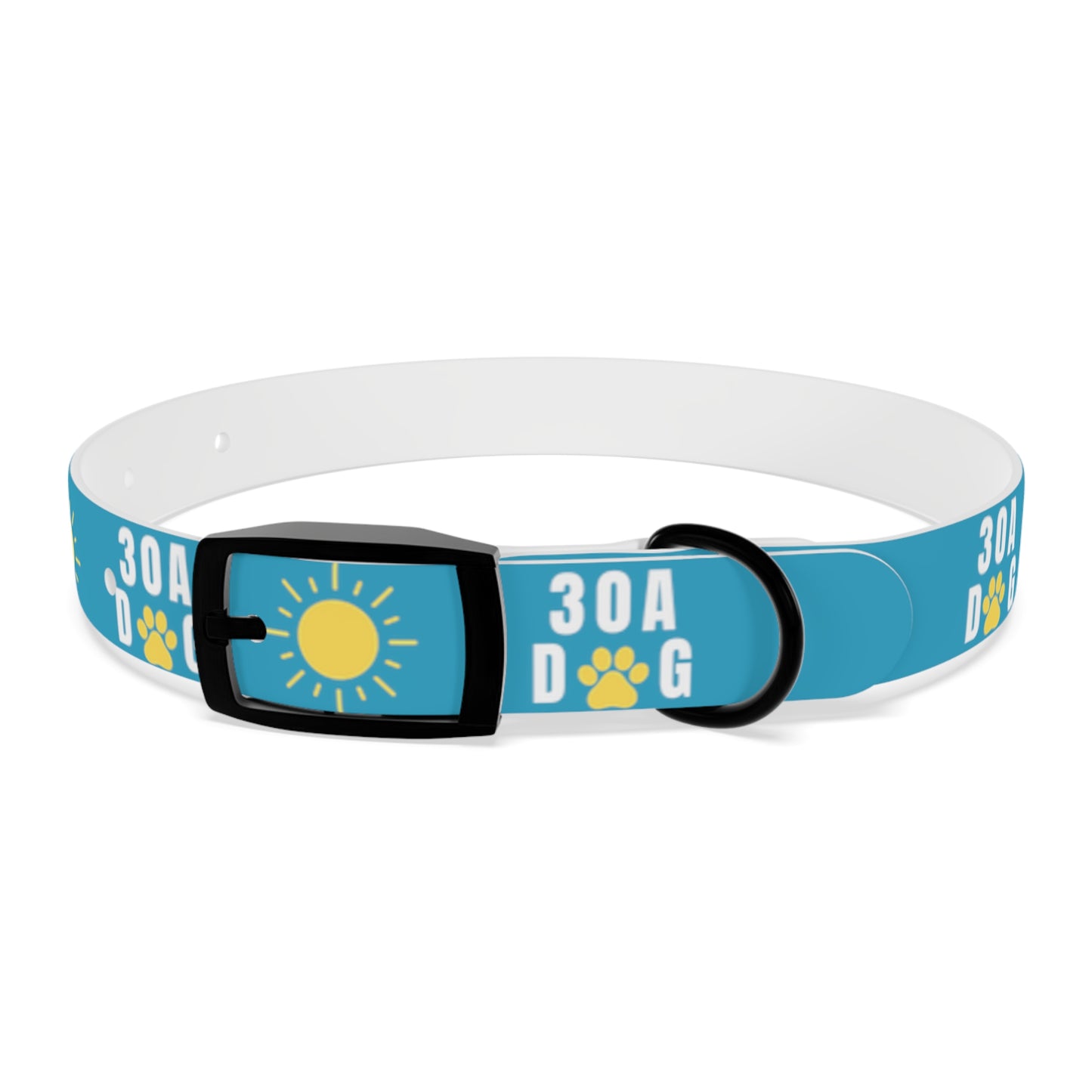 30A Dog Paw Collar Turquoise