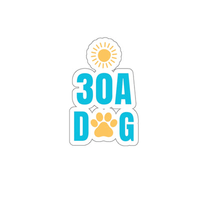 30A Dog Paw Print Kiss-Cut Stickers