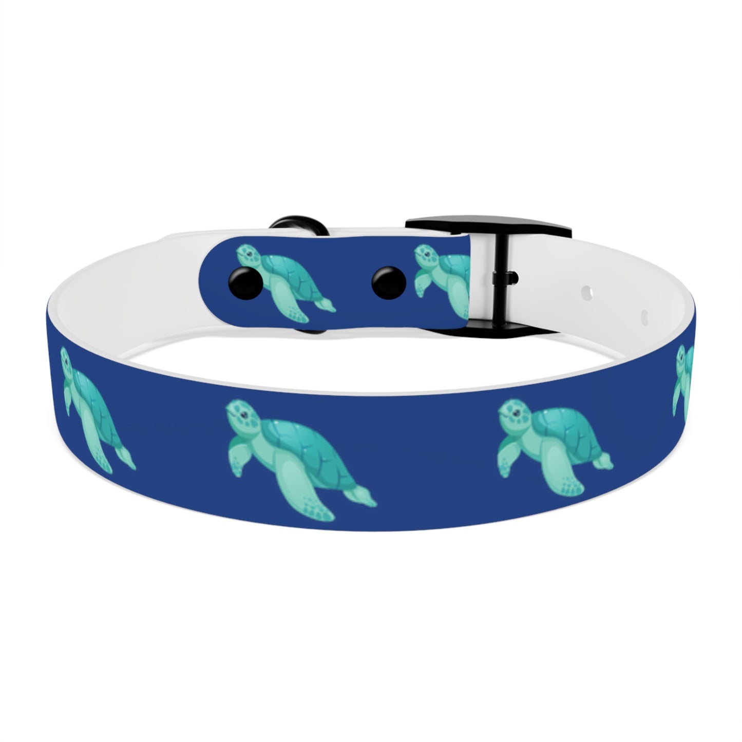 Turtles Dog Collar Ocean Blue