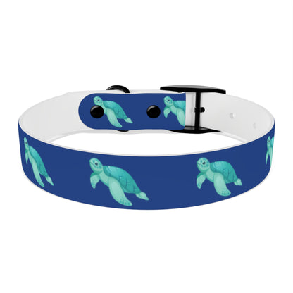 Turtles Dog Collar Ocean Blue