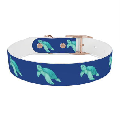Turtles Dog Collar Ocean Blue