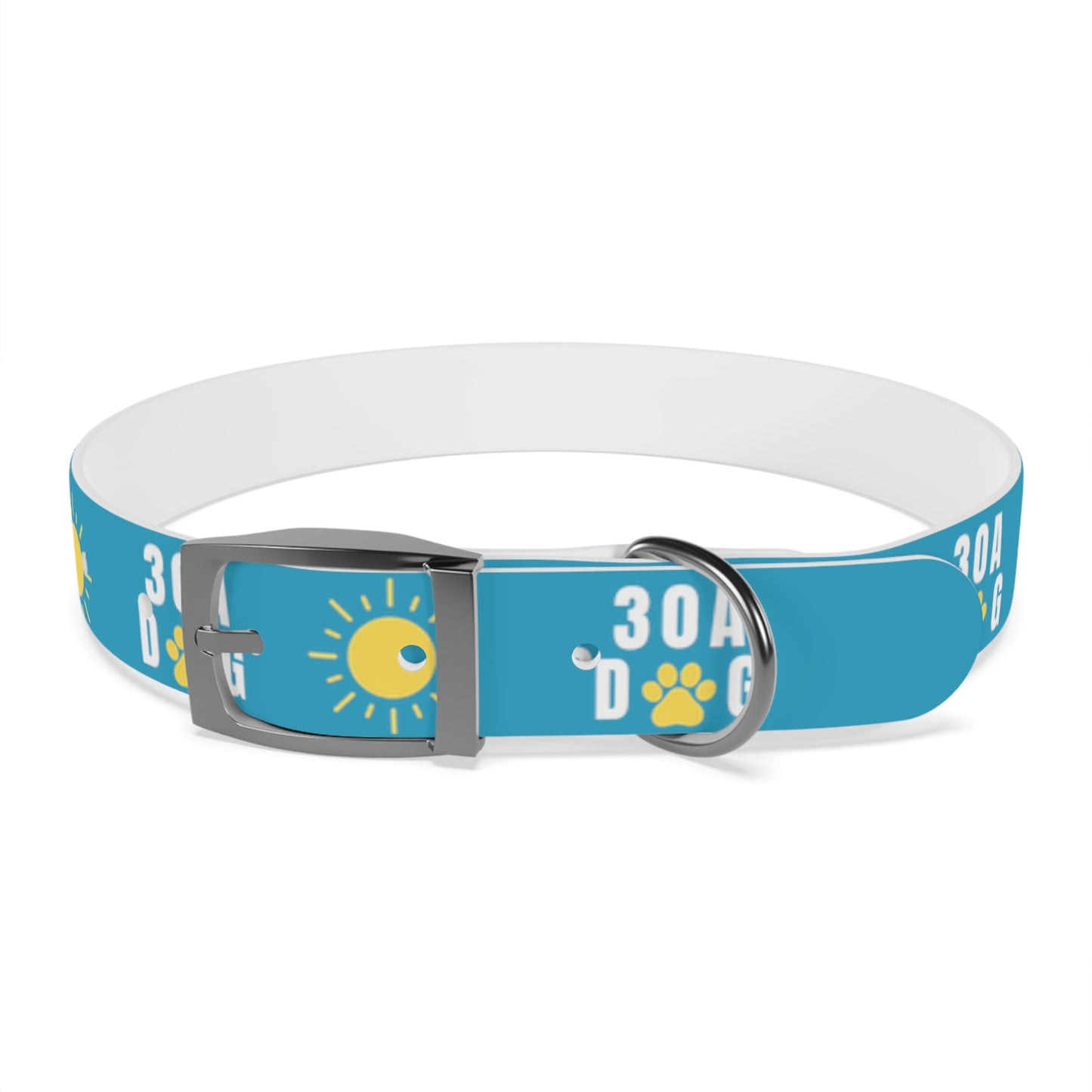 30A Dog Paw Collar Turquoise