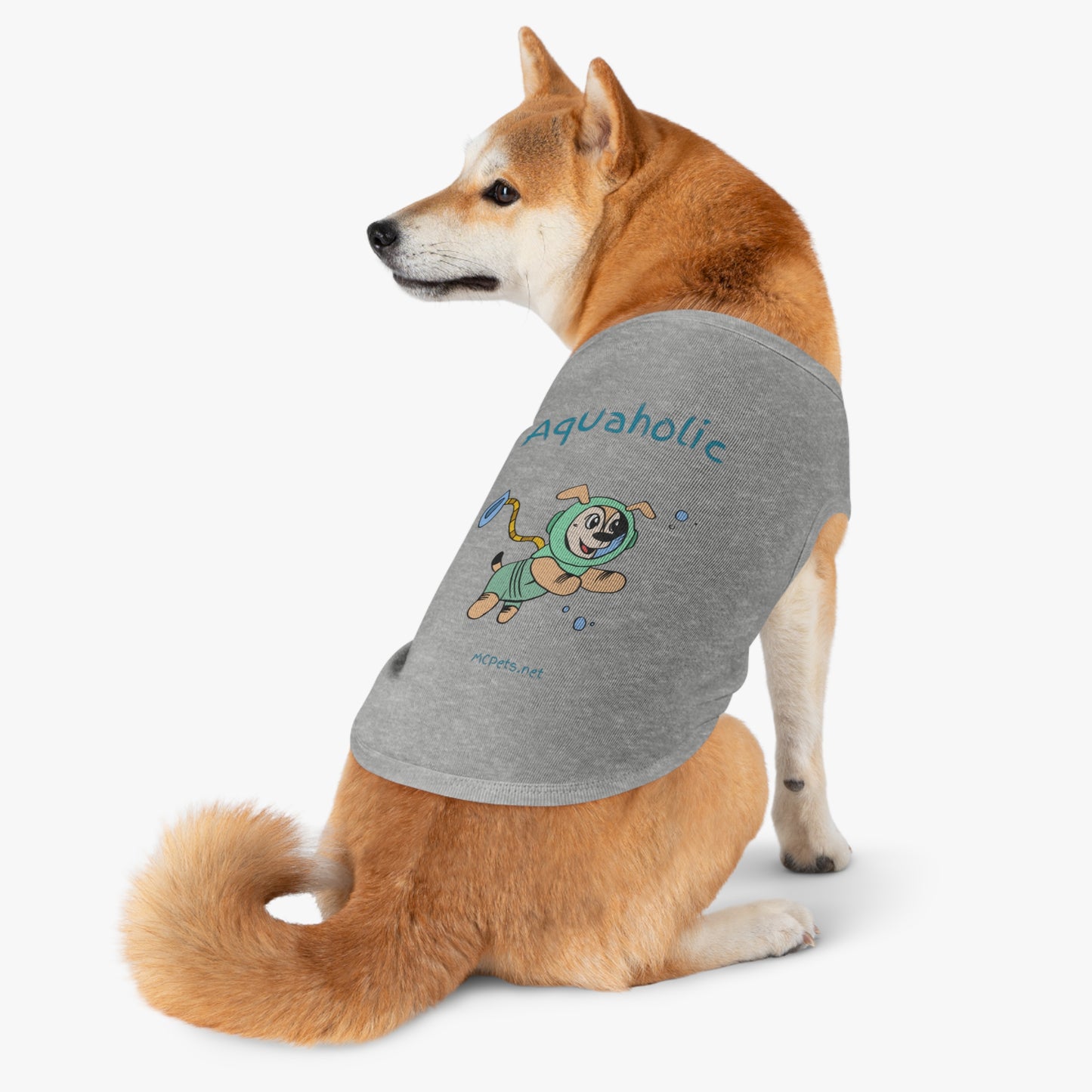 Aquaholic Scuba Dog Tank Top