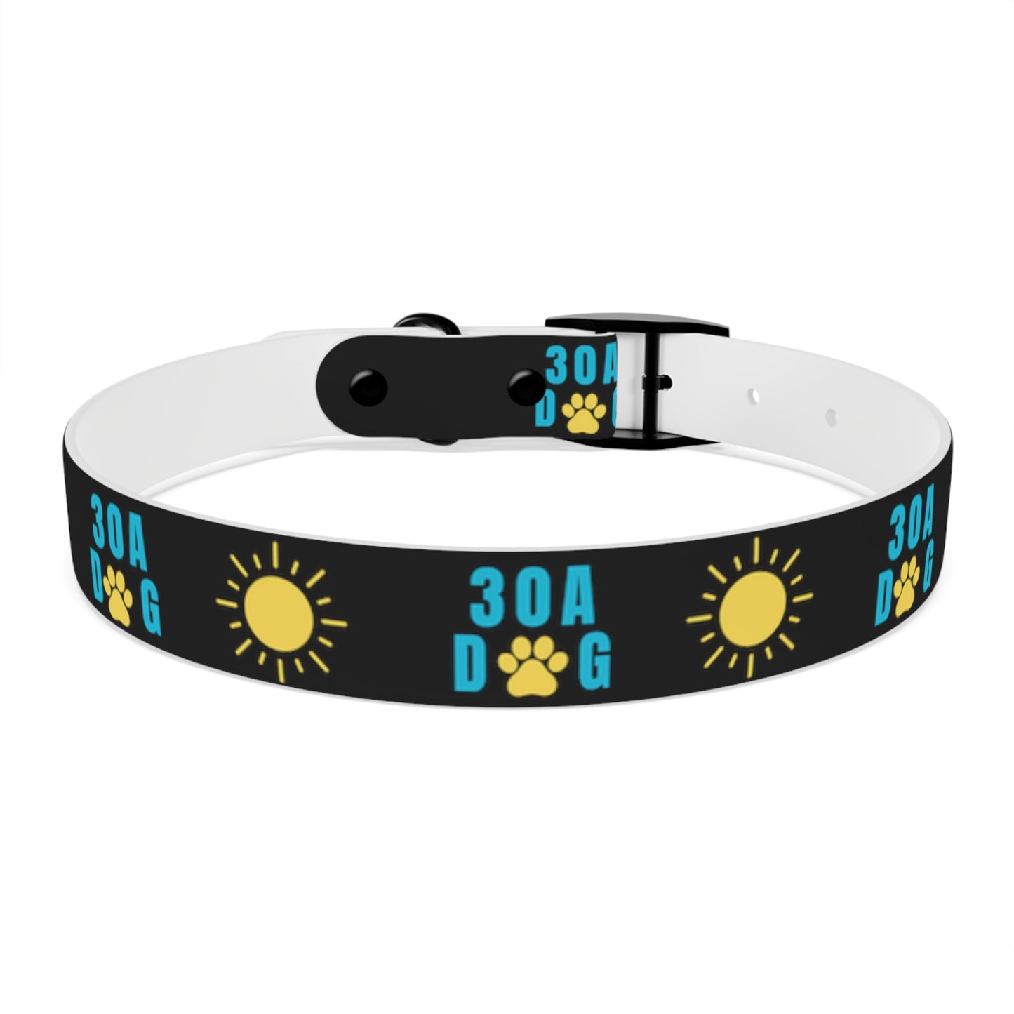 30A Dog Paw Collar Black