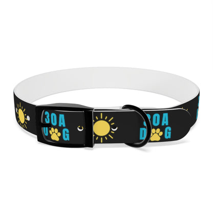 30A Dog Paw Collar Black