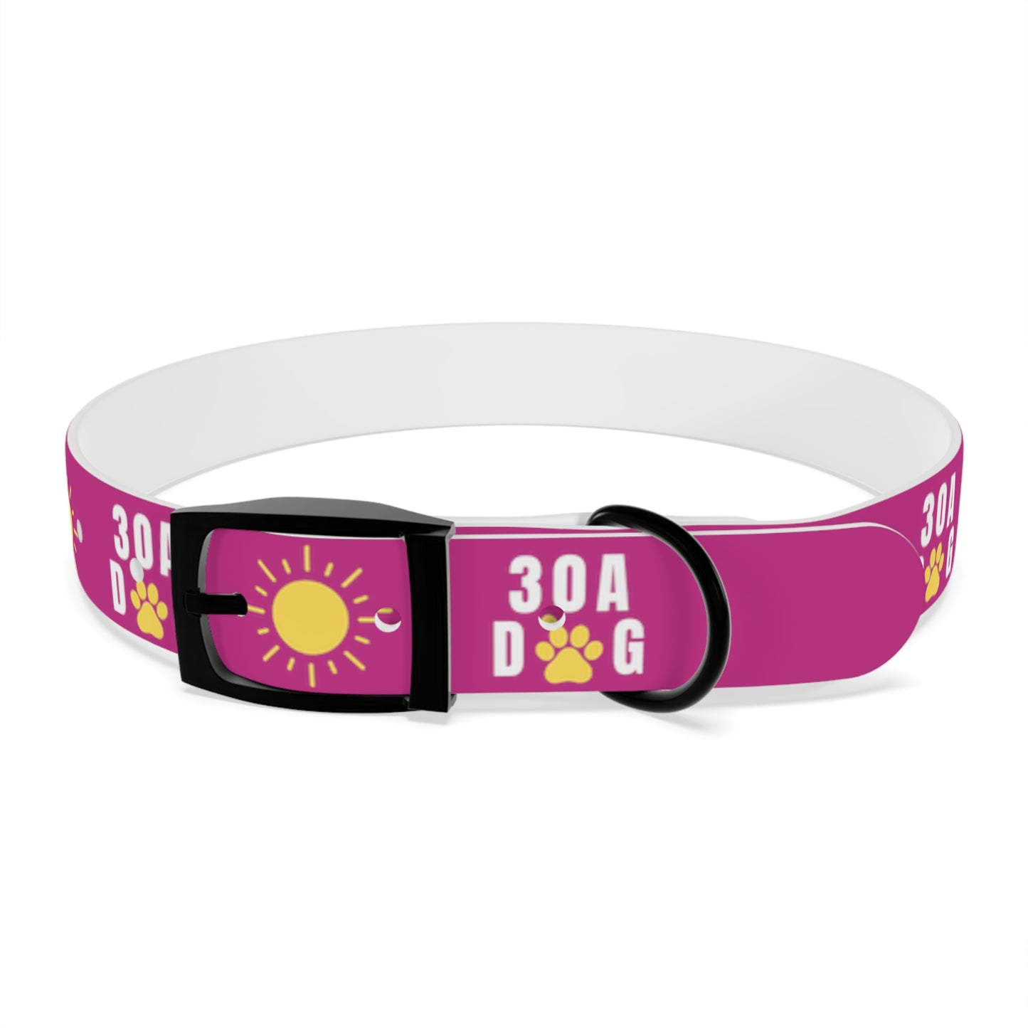 30A Dog Paw Collar Pink