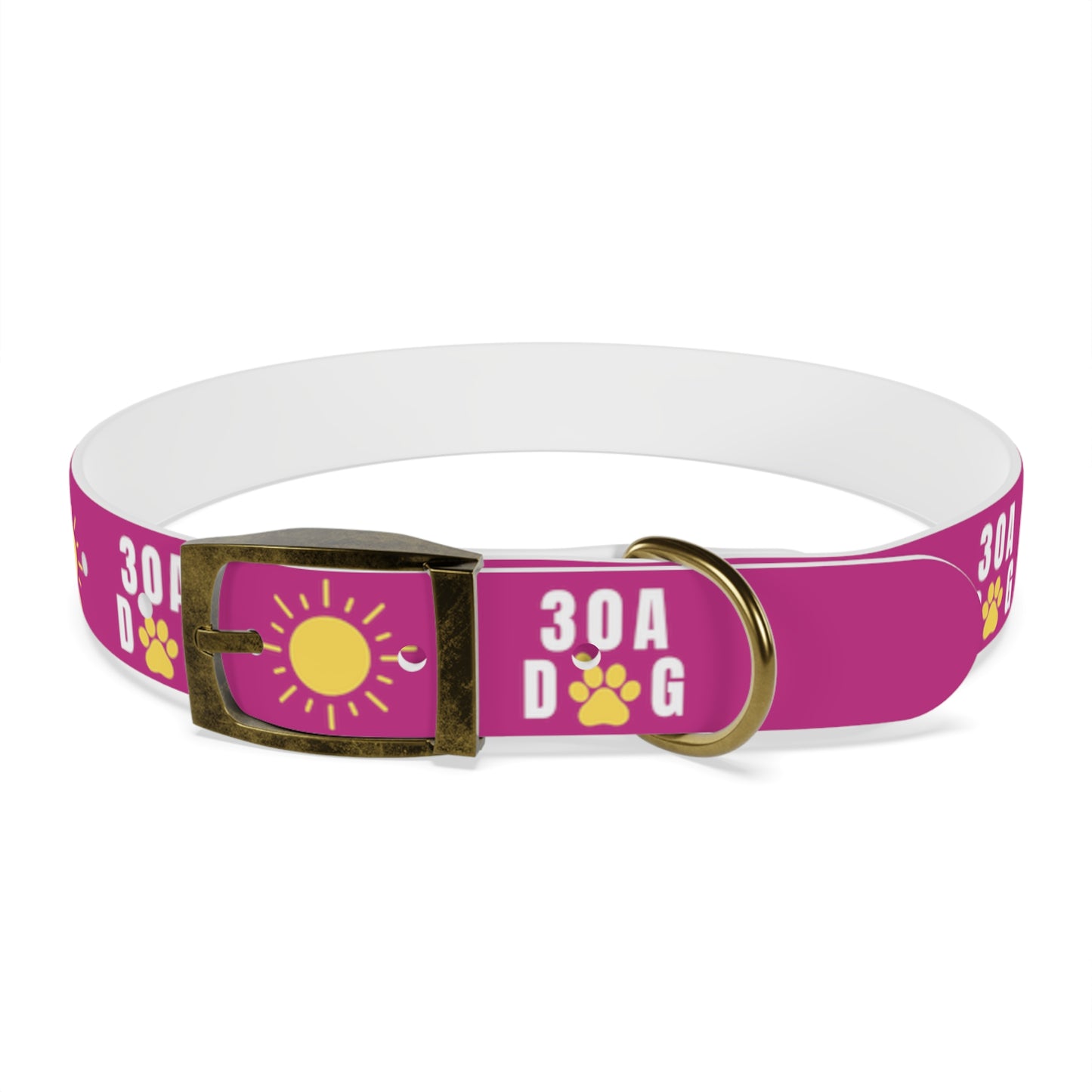 30A Dog Paw Collar Pink
