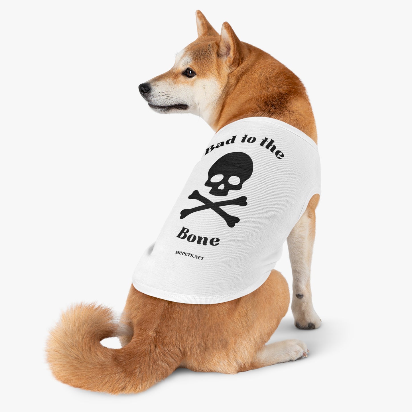 Bad to the Bone Skull and Cross Bones Pet Tank Top