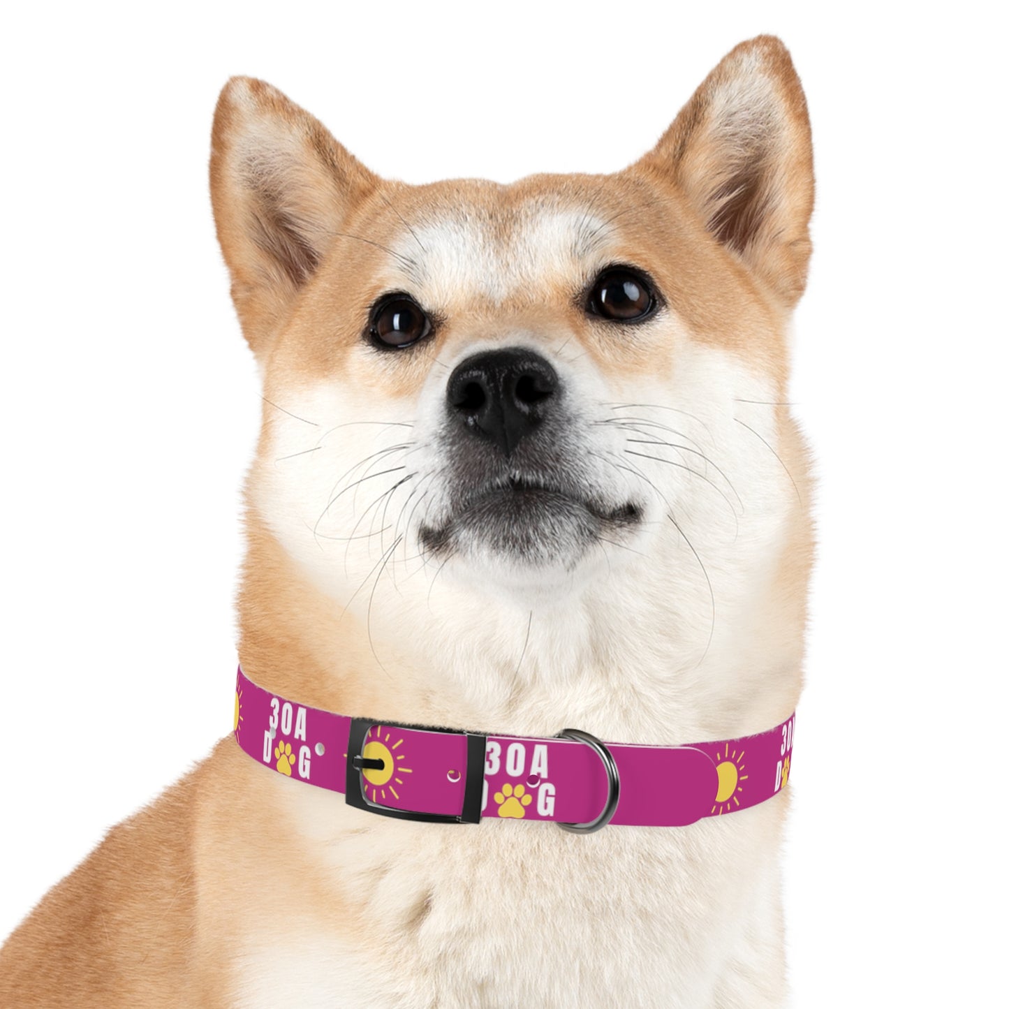 30A Dog Paw Collar Pink