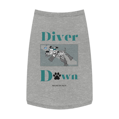Diver Down Scuba Dog Tank Top